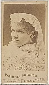 From the Actors and Actresses series (N45, Type 5) for Virginia Brights Cigarettes by Allen & Ginter