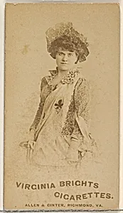 From the Actors and Actresses series (N45, Type 5) for Virginia Brights Cigarettes by Allen & Ginter
