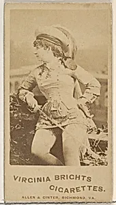 From the Actors and Actresses series (N45, Type 5) for Virginia Brights Cigarettes by Allen & Ginter