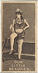 From the Actresses series (N57) promoting Our Little Beauties Cigarettes for Allen & Ginter brand tobacco products by Allen & Ginter|A. Hoen & Co.