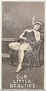 From the Actresses series (N57) promoting Our Little Beauties Cigarettes for Allen & Ginter brand tobacco products by Allen & Ginter|A. Hoen & Co.