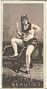 From the Actresses series (N57) promoting Our Little Beauties Cigarettes for Allen & Ginter brand tobacco products by Allen & Ginter|A. Hoen & Co.