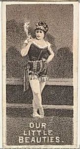 From the Actresses series (N57) promoting Our Little Beauties Cigarettes for Allen & Ginter brand tobacco products by Allen & Ginter|A. Hoen & Co.