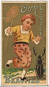 From the Girls and Children series (N58) promoting Our Little Beauties Cigarettes for Allen & Ginter brand tobacco products by Allen & Ginter