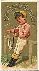 From the Girls and Children series (N58) promoting Our Little Beauties Cigarettes for Allen & Ginter brand tobacco products by Allen & Ginter