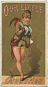 From the Girls and Children series (N58) promoting Our Little Beauties Cigarettes for Allen & Ginter brand tobacco products by Allen & Ginter