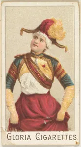 From the series "Sports Girls" (C190), issued by the American Cigarette Company, Ltd., Montreal, to promote Gloria Cigarettes