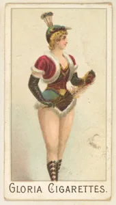 From the series "Sports Girls" (C190), issued by the American Cigarette Company, Ltd., Montreal, to promote Gloria Cigarettes