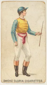 From the series "Sports Girls" (C190), issued by the American Cigarette Company, Ltd., Montreal, to promote Gloria Cigarettes