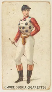From the series "Sports Girls" (C190), issued by the American Cigarette Company, Ltd., Montreal, to promote Gloria Cigarettes