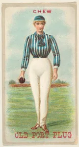 From the Sports Girls series (N463) for Old Port Plug Tobacco