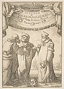 Frontispiece for Dialogo di Galileo Galilei