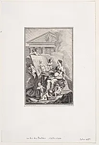 Frontispiece from "La Vie des Peintres"