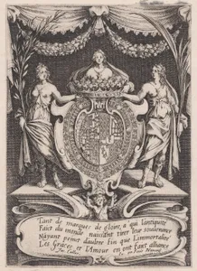 Frontispiece, from Le Combat a la Barrière in the Palace at Nancy by Henri Humbert, printed by Sebastien Phillipe