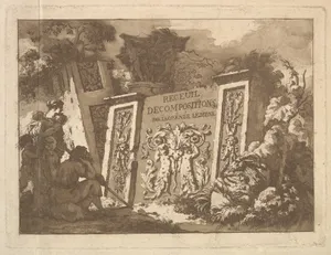 Frontispiece, from "Recueil de Compositions par Lagrenée Le Jeune" (Collection of Compositions by Lagrenée the Younger)