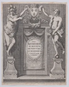 Frontispiece to Les Entretiens de Monsieur de Voiture et de Monsieur Costar