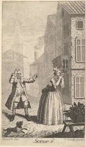 Frontispiece to Moliere's "Sganarelle, ou le Cocu Imaginaire" (The Imaginary Cuckold)