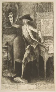 Frontispiece to the 2nd Edition of Lord St[anhop]e's Observations on Mr. Pitt's Plan of Finance