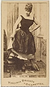 Fräulein Colin, from the Actors and Actresses series (N45, Type 1) for Virginia Brights Cigarettes by Allen & Ginter