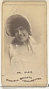 Fräulein Klein, from the Actors and Actresses series (N45, Type 1) for Virginia Brights Cigarettes by Allen & Ginter