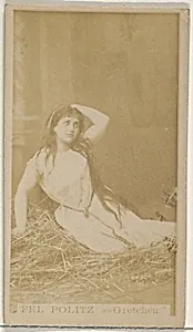 Fräulein Politz as Gretchen, from the Actors and Actresses series (N45, Type 8) for Virginia Brights Cigarettes by Allen & Ginter