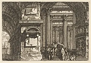 Funerary Scene in a Temple