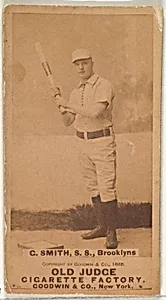 G. Smith, Shortstop, Brooklyn Bridegrooms, from the Old Judge series (N172) for Old Judge Cigarettes by Goodwin & Company