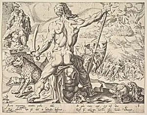 Gad, from the series The Twelve Patriarchs by Maarten van Heemskerck|Dirck Volckertsz Coornhert