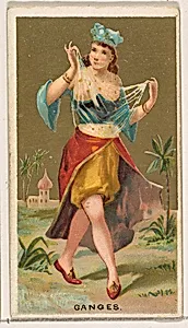 Ganges, from the Dancing Girls of the World series (N185) issued by Wm. S. Kimball & Co. by William S. Kimball & Company