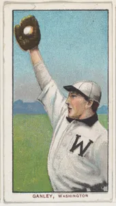 Ganley, Washington, American League, from the White Border series (T206) for the American Tobacco Company