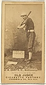 Gantz, Catcher, Baltimore Orioles, from the Old Judge series (N172) for Old Judge Cigarettes by Goodwin & Company