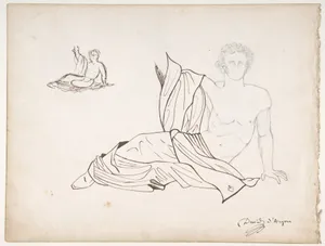 General Bonchamp Shown in a Pose Designed for His Tomb (Recto)