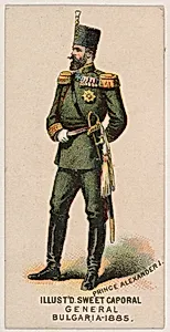 General, Bulgaria, 1885, from the Military Series (N224) issued by Kinney Tobacco Company to promote Sweet Caporal Cigarettes by Kinney Brothers Tobacco Company