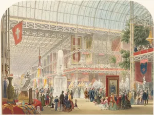 General View of the Interior (from Recollections of the Great Exhibition)