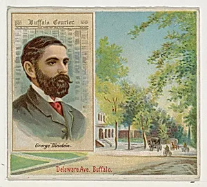 George Bleistein, Buffalo Courier, from the American Editors series (N35) for Allen & Ginter Cigarettes by Allen & Ginter
