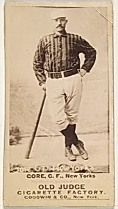 George F. "Piano Legs" Gore, Center Field, New York, from the Old Judge series (N172) for Old Judge Cigarettes by Goodwin & Company