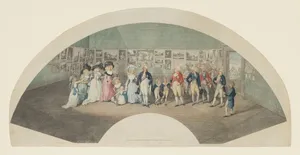 George III, Queen Charlotte, the Prince of Wales and others in a Picture Gallery near Windsor Castle