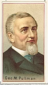 George M. Pullman, printer's sample for the World's Inventors souvenir album (A25) for Allen & Ginter Cigarettes by Allen & Ginter