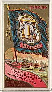 Georgia, from Flags of the States and Territories (N11) for Allen & Ginter Cigarettes Brands by Allen & Ginter