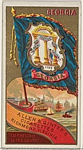 Georgia, from Flags of the States and Territories (N11) for Allen & Ginter Cigarettes Brands by Allen & Ginter
