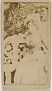 Georgie Drew Barrymore, from the Actors and Actresses series (N45, Type 8) for Virginia Brights Cigarettes by Allen & Ginter