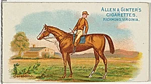 Geraldine, from The World's Racers series (N32) for Allen & Ginter Cigarettes by Allen & Ginter|Lindner, Eddy & Claus