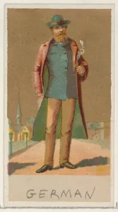 German, from the Natives in Costume series (N16), Teofani Issue, for Allen & Ginter Cigarettes Brands