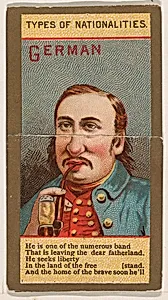 German, from Types of Nationalities (N240) issued by Kinney Bros. by Kinney Brothers Tobacco Company