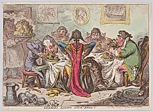 Germans Eating Sour-Krout by Hannah Humphrey|James Gillray