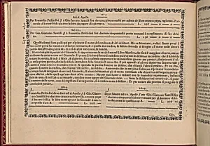 Ghirlanda: Di sei vaghi fiori scielti da piu famosi Giardini d'Italia, page 7 (verso) by Pietro Paulo Tozzi|Libraria del Giesu