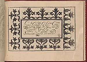 Ghirlanda: Di sei vaghi fiori scielti da piu famosi Giardini d'Italia, page 38 (recto) by Pietro Paulo Tozzi|Libraria del Giesu