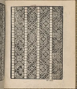 Giardineto novo di punti tagliati et gropposi per exercitio & ornamento delle donne (Venice 1554), page 3 (recto) by Matteo Pagano|Lloyd, Wallis & Lloyd