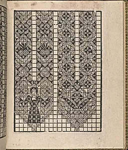Giardineto novo di punti tagliati et gropposi per exercitio & ornamento delle donne (Venice 1554), page 9 (recto) by Lloyd, Wallis & Lloyd|Matteo Pagano