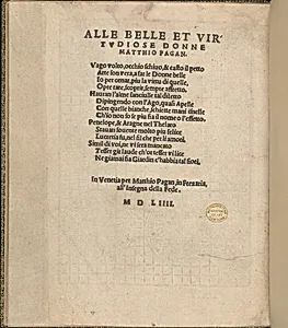 Giardineto novo di punti tagliati et gropposi per exercitio & ornamento delle donne (Venice 1554), page 13 (verso) by Lloyd, Wallis & Lloyd|Matteo Pagano